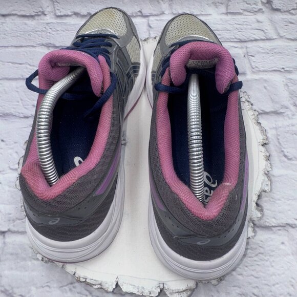 Asics Gel Contend 4 Running Shoes Womens 11D T765N Gray Purple Casual Athletic - Picture 6 of 11